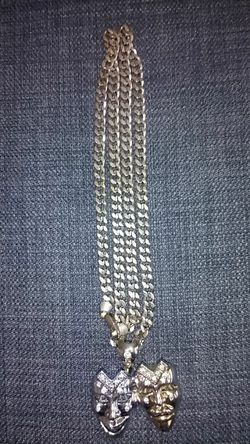 Chain and pendant 14 plated