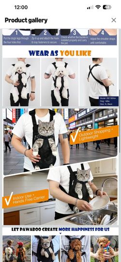 New Pawaboo pet carrier