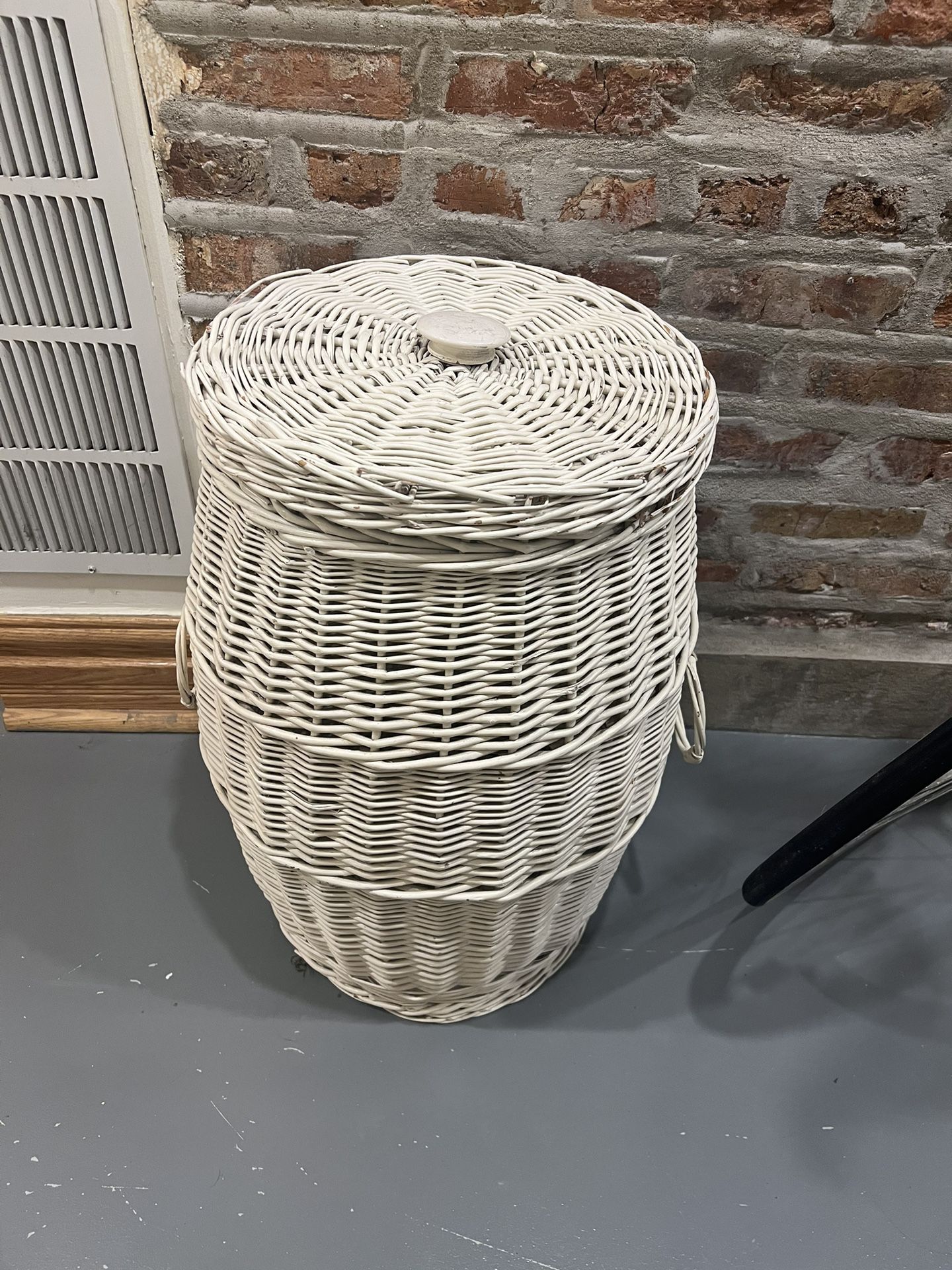 Vintage White Basket