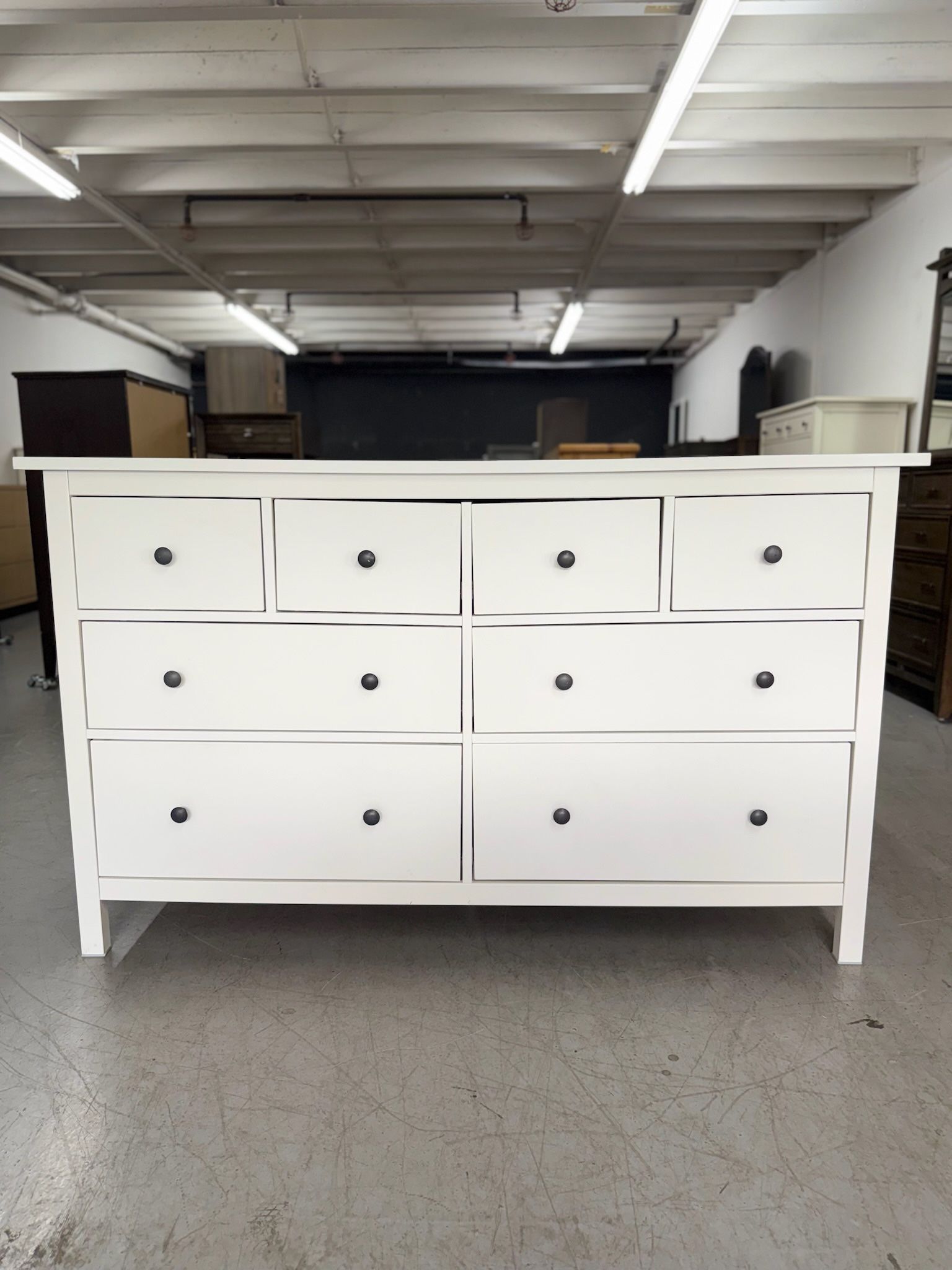 White IKEA Hemnes 8 Drawer Dresser - See Page For Matching Tall Dresser
