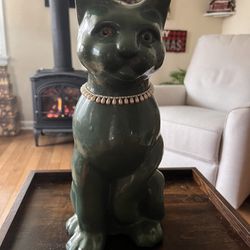 Vintage CAT Statue Very Old 