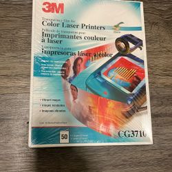 3M Transparency Film For Color Laser Printers CG3710