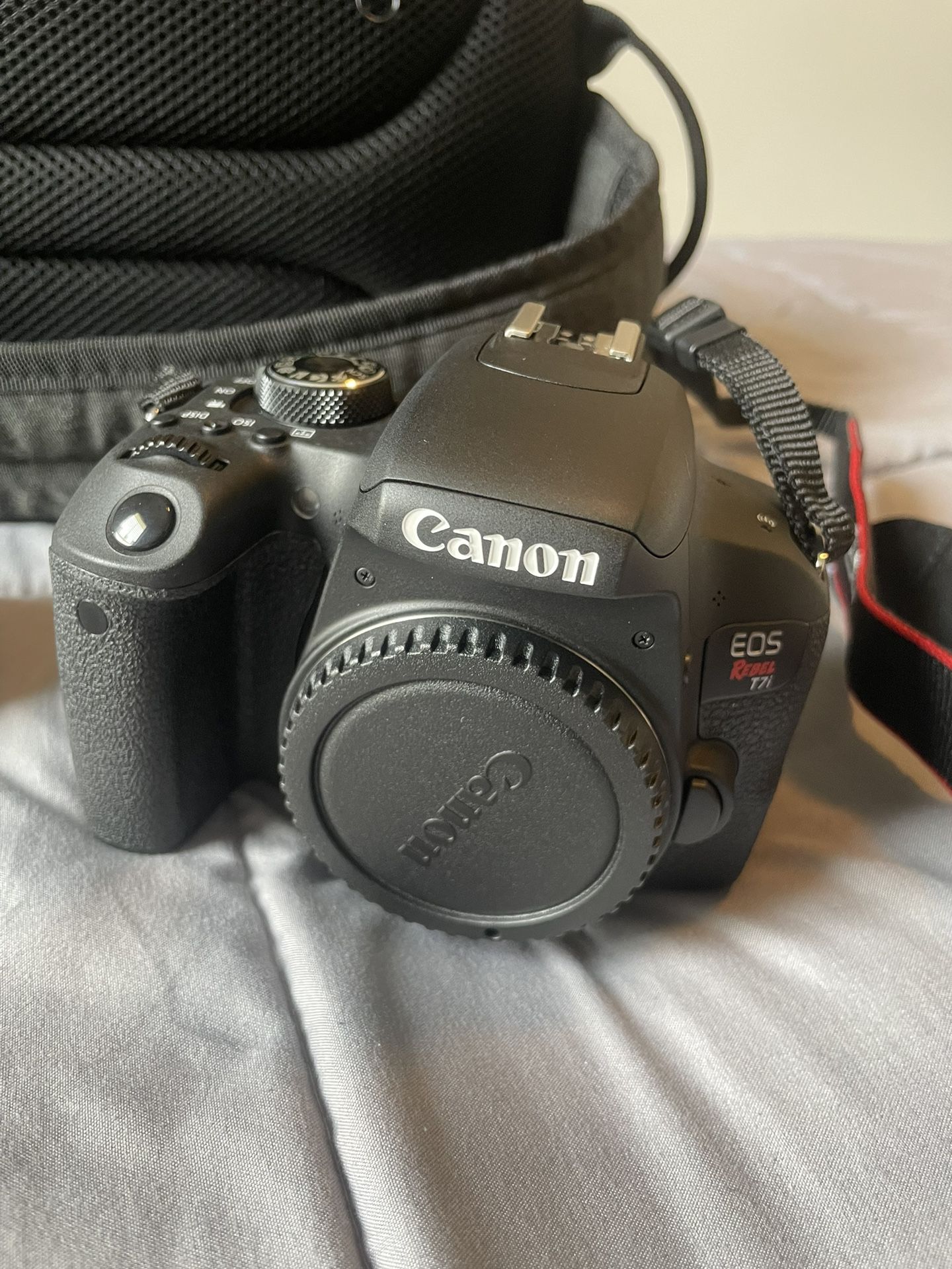 Canon Rebel T7i DSLR camera 
