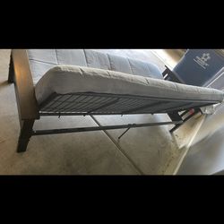 Queen Futon With Wooden/metal Frame