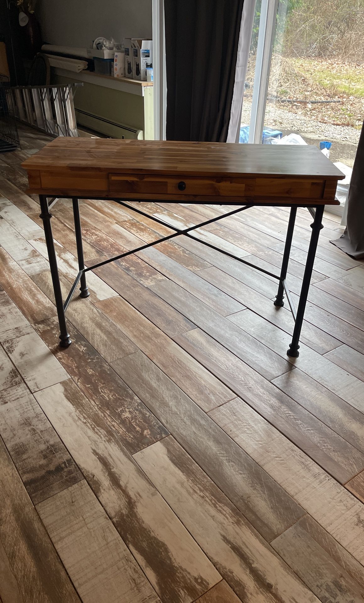 Brown Wood Desk