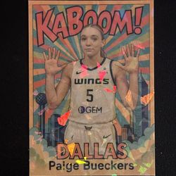 Paige Bueckers Kaboom! Custom Novelty Card Cracked Ice