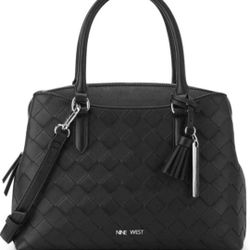 Brand: NINE WEST

NINE WEST Women's NYW547205 Galla Satchel Bag, Black One Size