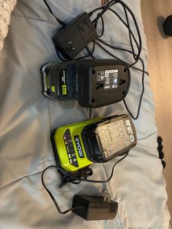 2 batteries with chargers