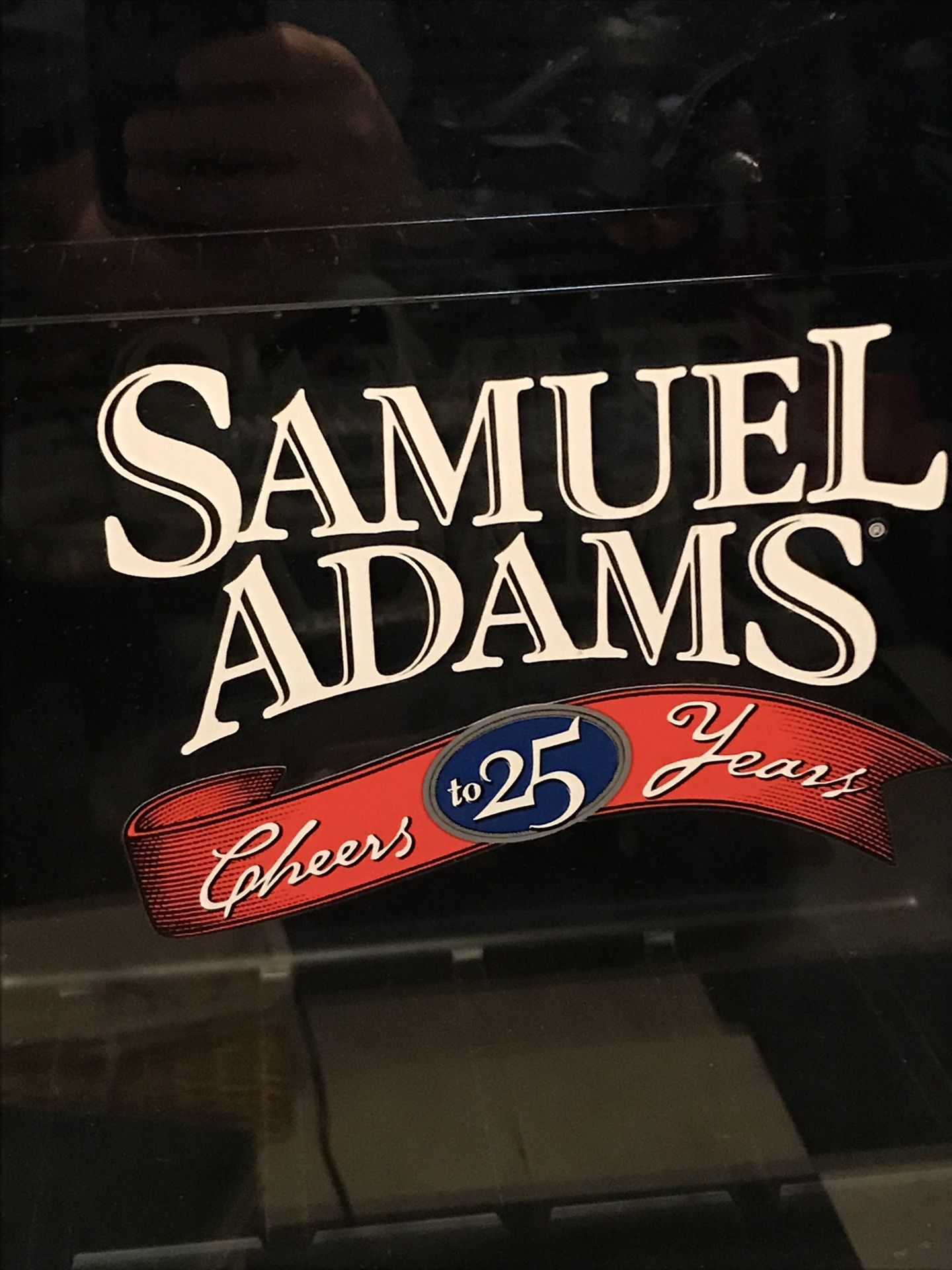 SAMUEL ADAMS Beer 25TH Anniversary Mini Fridge