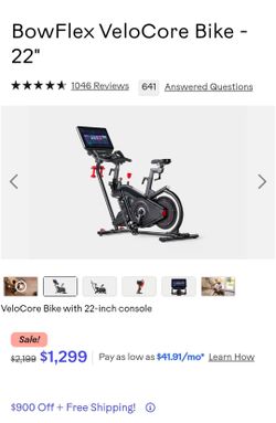 BowFlex VeloCore Bike - 22"