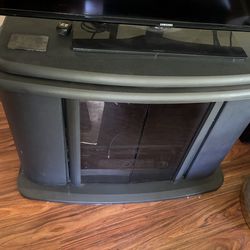 Black swivel tv stand!