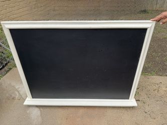Wood Frame Magnetic chalkboard With Shelf