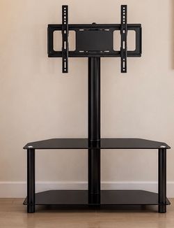 Soporte de TV de cristal giratorio