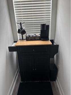 Kitchen island car in wheel + accessories