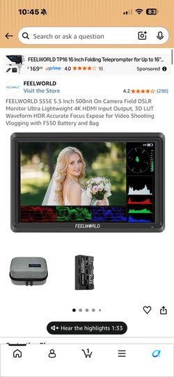 Feelworld 5.5 Inch Camera Monitor