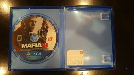 PS4 Mafia 3 Game. Used in good condition. No scratches. $23