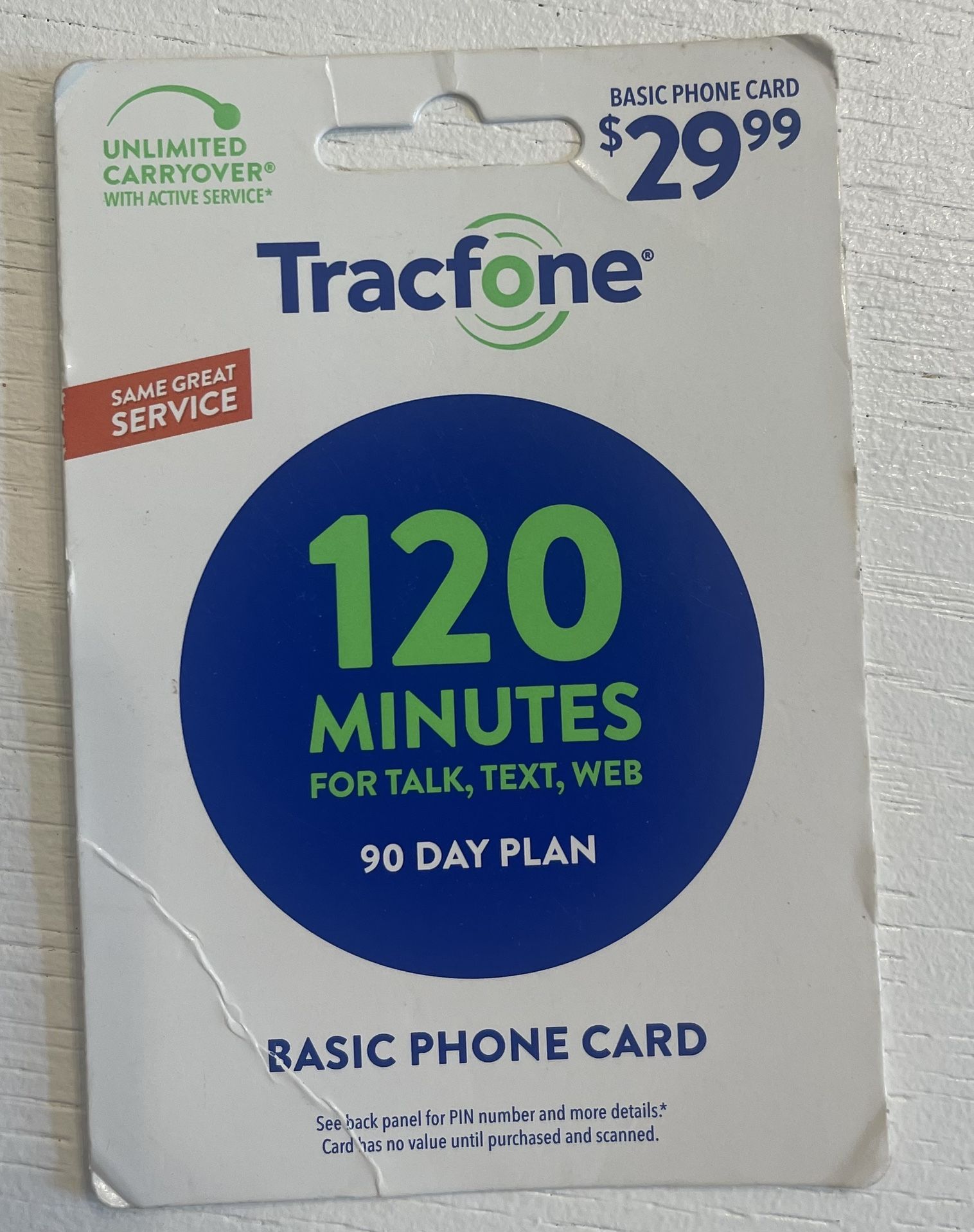 120 Minute Phone Card