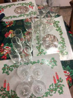 3 Sets Of Vintage wine glasses all for $7