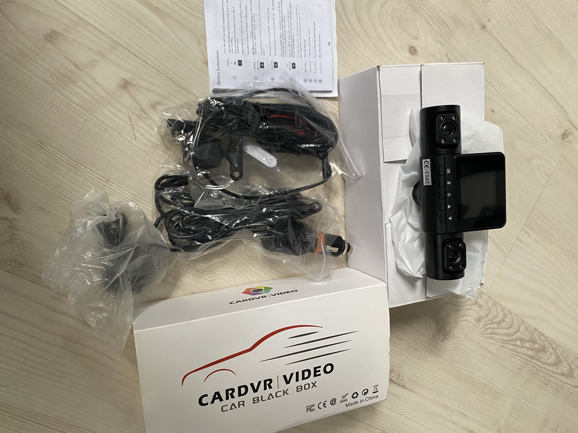 4 Channel Vehicle Camera Car DVR Video Recorder Driving Dash Cam