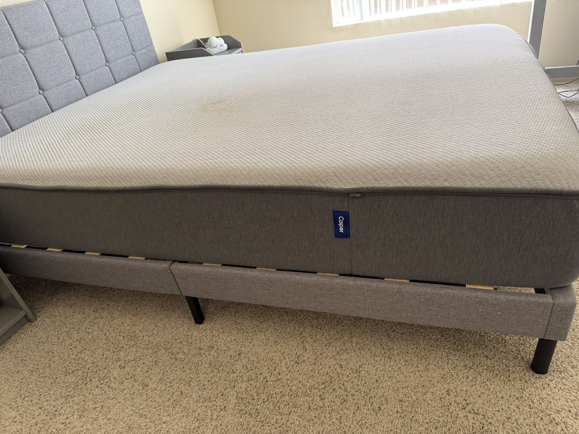 Move Out Sale - Queen Bed With Mattress, Side Tables, Lamp, Dresser,couch, Dinning Table,coffee Table