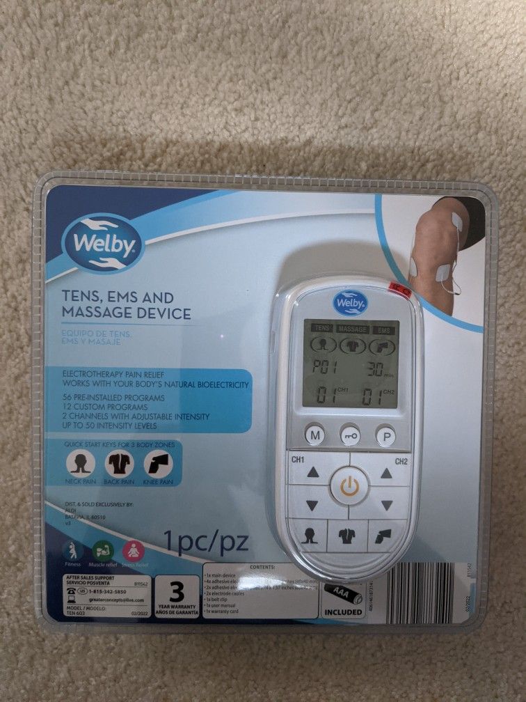 3-in-1 TENS / EMS / Massage Device (Brand New)
Multiple units available.