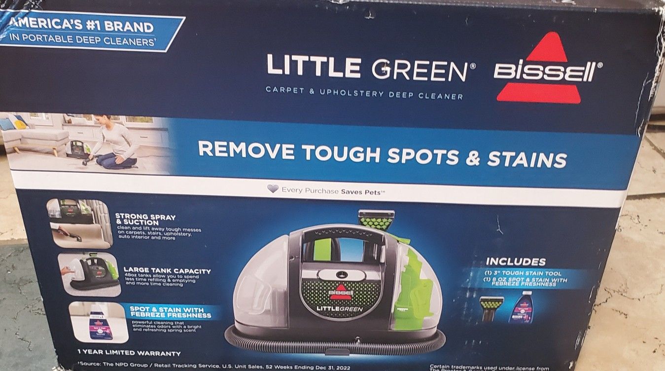 Little Green Bissell Steam Cleaner