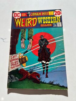 Weird Western Tales 17 Jonah Hex El Diablo DC Comics, 1973 2.5, Hanging Woman, Significant Wear, Intact/Complete