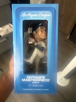 Los Angeles Dodgers Shohei Ohtani Masterpiece Bobblehead NLCS Playoffs Blue