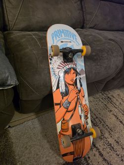 Primitive skateboard with Rodney Mullen trucks