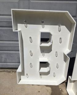 Marquee Light Up Letter - $70 the B with lights )