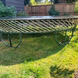 Old Style  Big Trampoline  13 X 13 Ft Diameter 