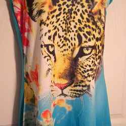 Leopard Printed Tank Top Dress