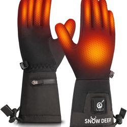 eated Glove Liners Men Women,Rechargeable Battery Heated Motorcycle Ski Snow Warmer Gloves
