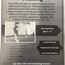 Personal Soccer Training- All ages