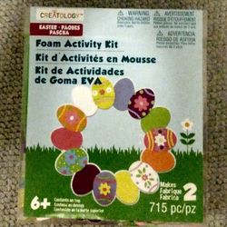 BRAND NEW IN BOX CREATOLOGY EASTER WREATH X 2 FOAM ACTIVITY KIT FOR AGES 6+ - 715 PIECES