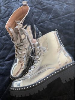 Silver boots
