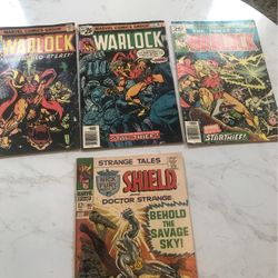 3 RARE 🔥WARLOCK COMICS BOOKS - PLUS 1  STRANGE TALES BONUS COMIC 💎