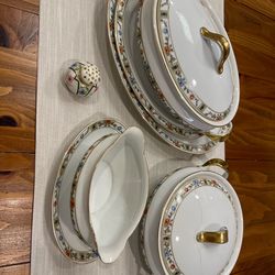 Vintage Royal Bayreuth Porcelain dinnerware set
