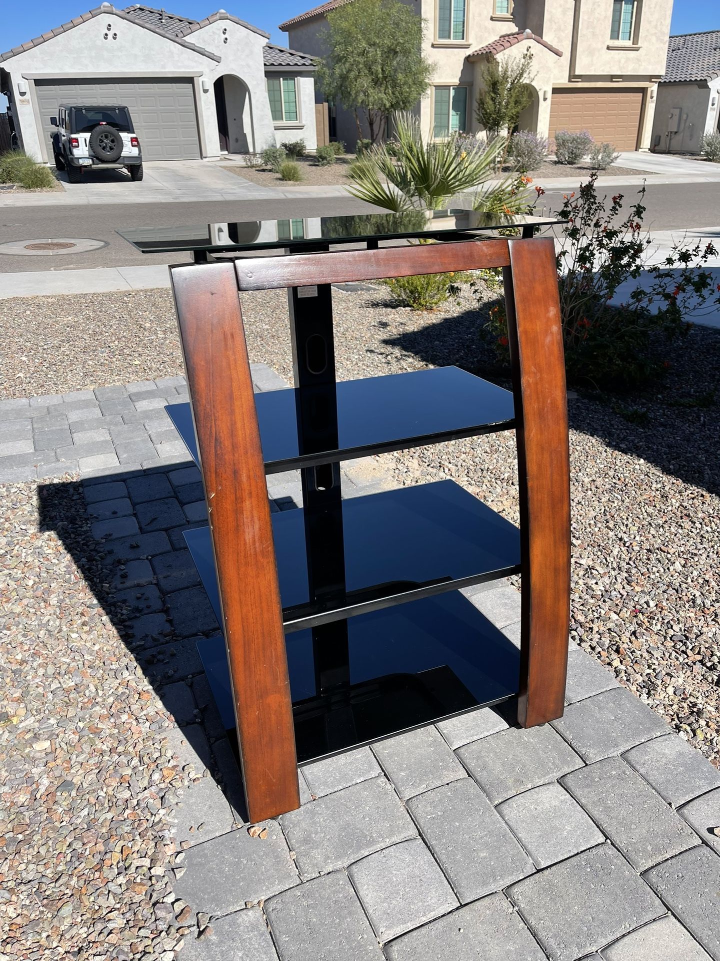 Brown Wood Console Table