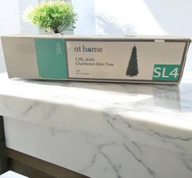 At Home 7.5ft. Unlit Charleston Slim Tree. 