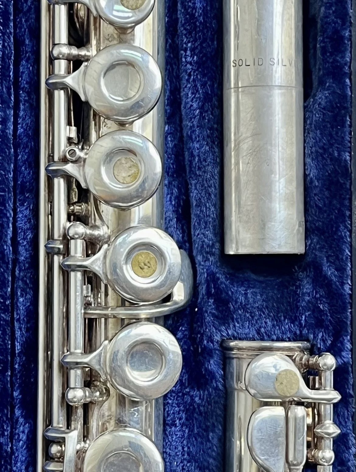 GEMEINHARDT FLUTE M2 SOLID SILVER FLUTE C7397 1 ELKHART, IND. for