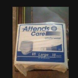 Attends Diapers Size Large $8 For Box 