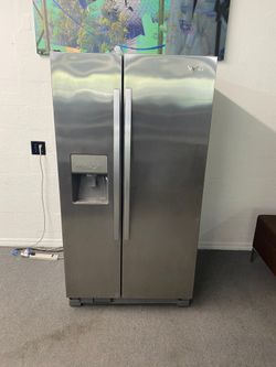 Whirlpool Side-By-Side Refrigerator Stainless Steel