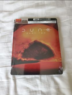 Dune Part 2 4k Ultra HD Steelbook Blu-ray DVD NEW