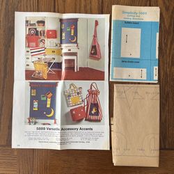 5 Simplicity Sewing Decorator Patterns Vintage 1970s