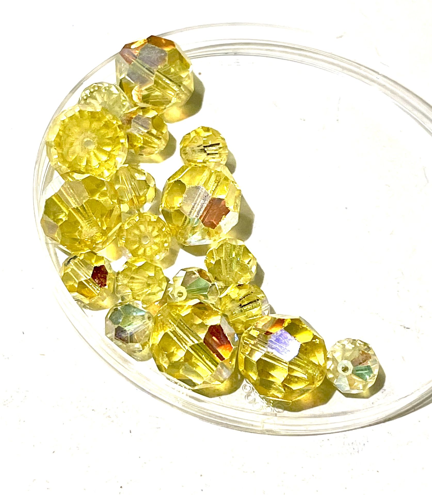Yellow Crystal Beads