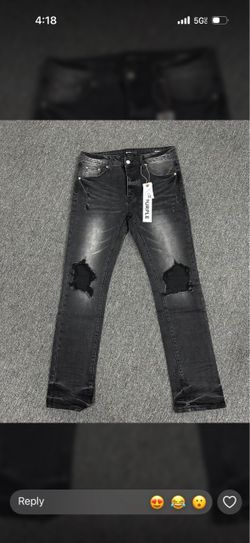 Purple jeans