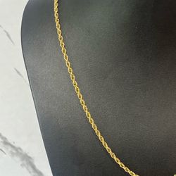 14k rope chain *EXTRA LONG*
