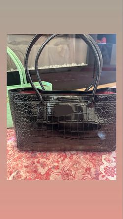 Croc black tote gold hardware need done