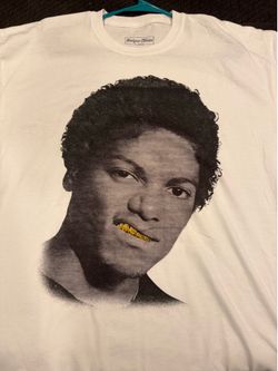 White Xtra large younger Michael Jackson w/grillz T-shirt